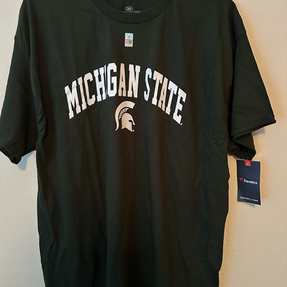 Fanatics Green Michigan State University Short Sleeve Tee